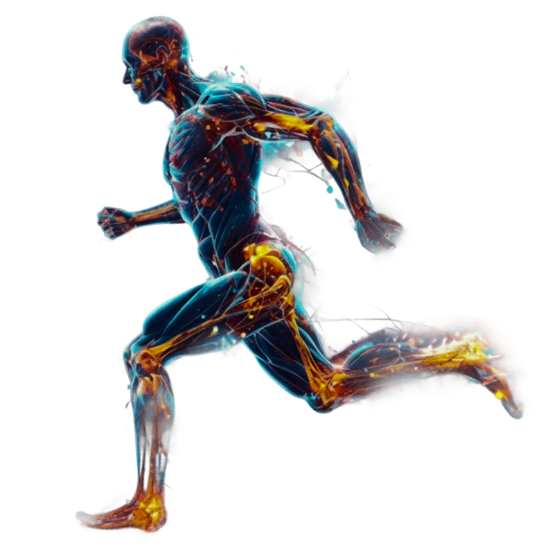 Interactive body diagram showing treatment areas for regenerative medicine at LeHeal Biogenix.